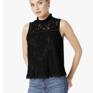 NWT EVEREVE Lace Top Jack by BB Dakota Sleeveless Button Back Up to Here XS